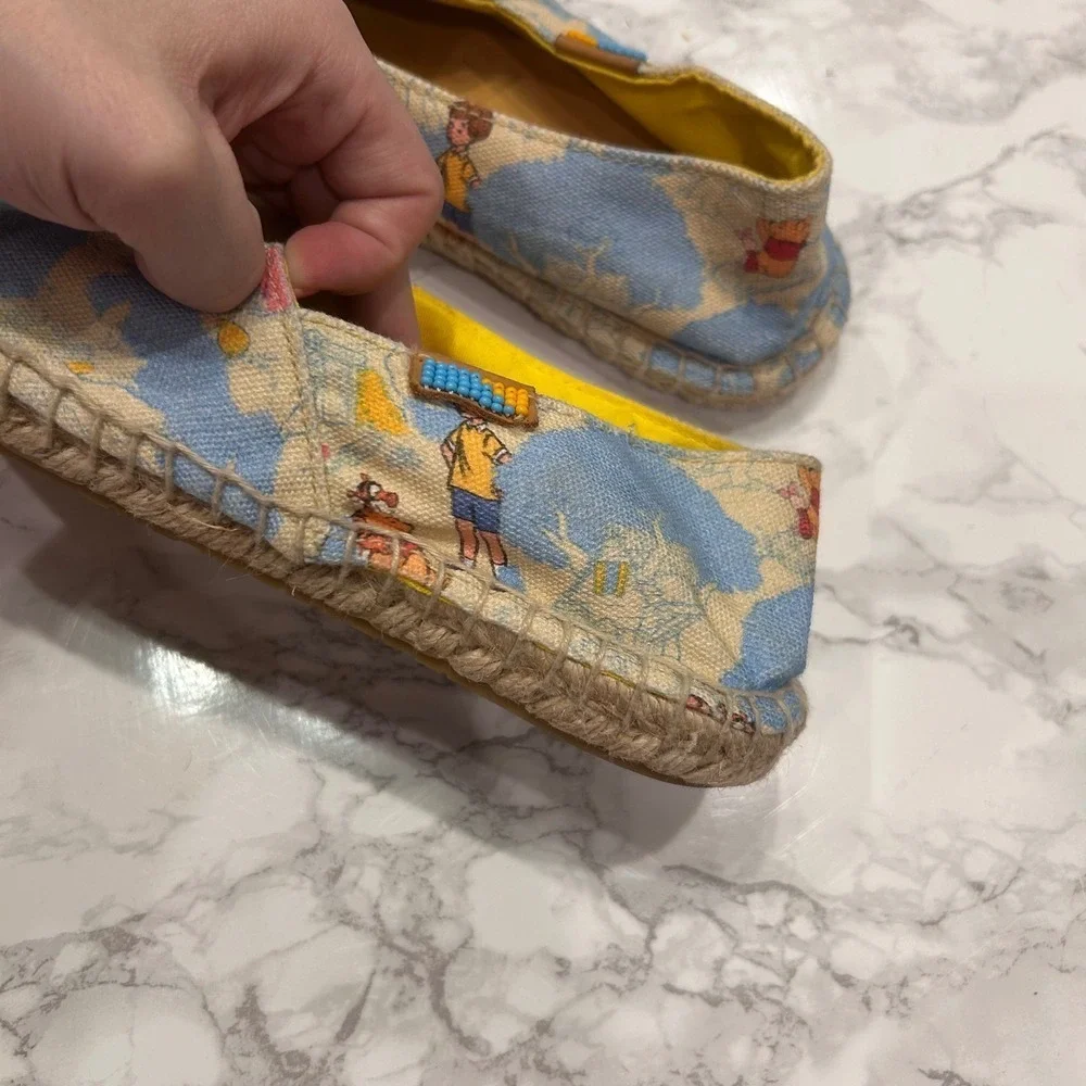 Disney Ubuntu Winnie the Pooh Espadrilles Slip On Shoes 6.5W